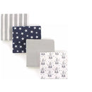 Baby Vision - Hudson Baby Unisex Baby Cotton Flannel Receiving Blankets, Rocket Ship Image 1