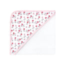 Baby Vision - Hudson Baby Unisex Baby Cotton Rich Hooded Towels, Floral Pretty Elephant, One Size Image 3