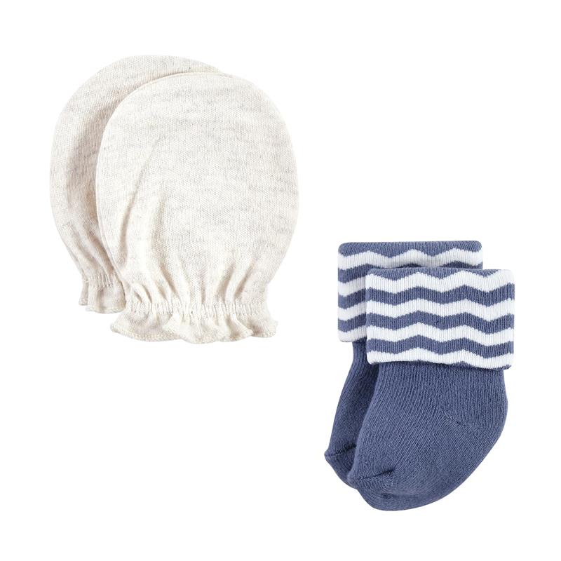Baby Vision - Hudson Baby Unisex Baby Socks and Mittens Set, Woodland Boy, 0/6M Image 4