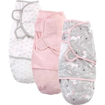 Baby Vision - Hudson Baby Unisex BabyCotton Swaddle Wrap, Grey Unicorn, 0-3 Months Image 1