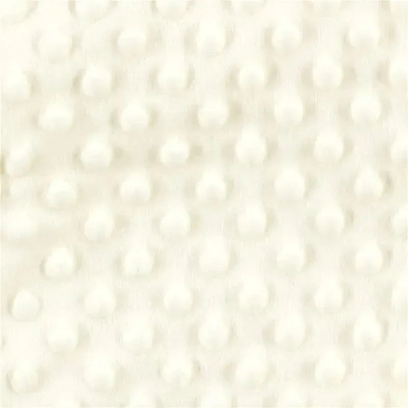Baby Vision Mink/Satin Plush Blanket, Cream Image 3