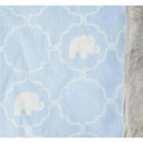 Baby Vision Plush Blanket With Furry Binding, Elephant Image 3