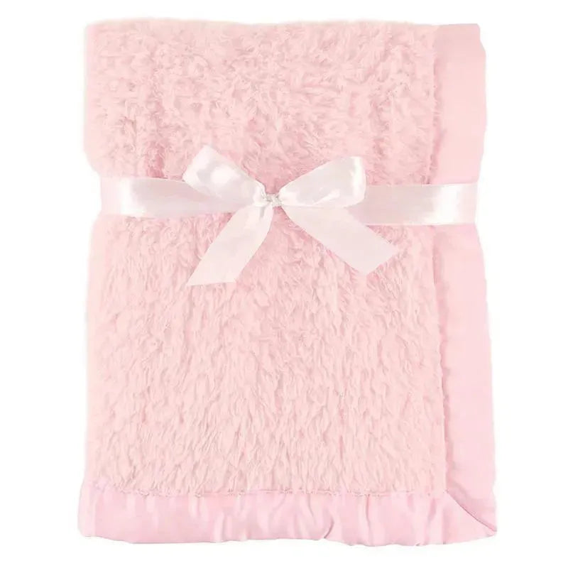 Baby Vision - Sherpa Blanket With Satin Binding, Pink Image 1
