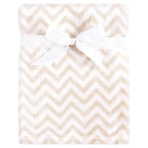 Baby Vision Silky Plush Blanket, Tan Chevron Image 1