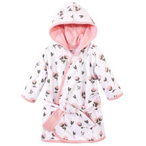 Baby Vision Unisex Baby Cotton Rich Bathrobe, Pink Peony Image 2