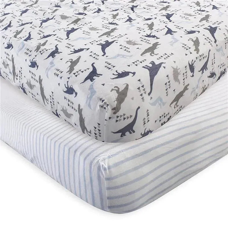 Baby Vision - Unisex Baby Organic Cotton Crib Sheet, Dino Image 1