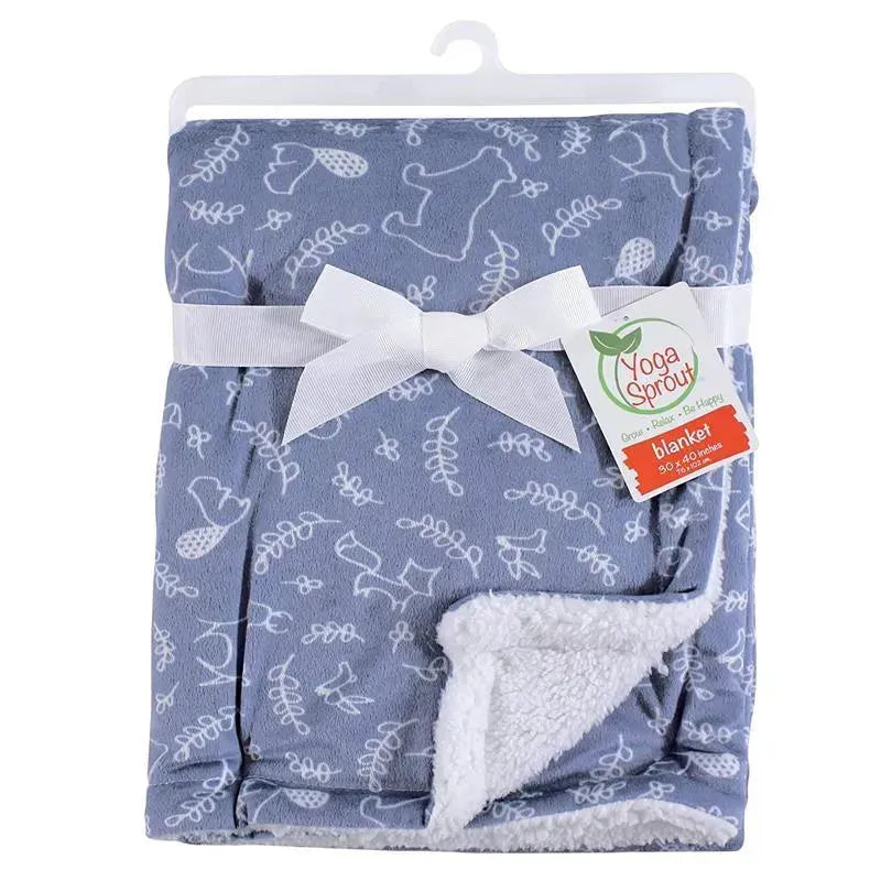 Baby Vision - Yoga Sprout Mink Blanket with Sherpa Backing, Forest Image 2