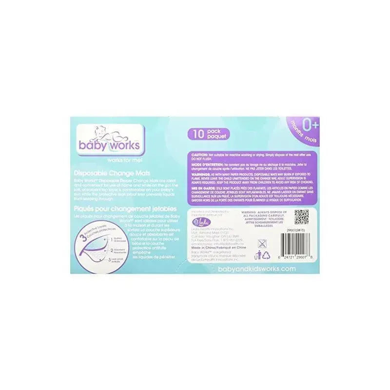 Baby Works 10-Pack Disposable Change Mats Image 5