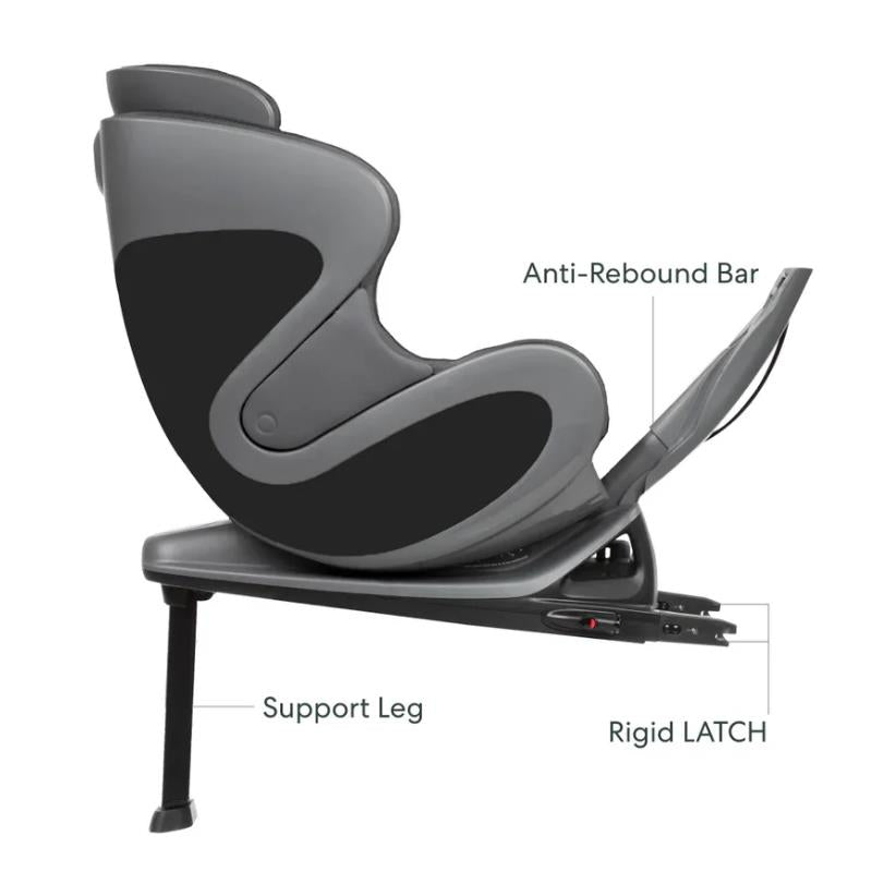 Babyark - Classic Convertible Car Seat, Charcoal Grey/Glacier Ice Image 3