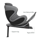 Babyark - Classic Convertible Car Seat, Charcoal Grey/Glacier Ice Image 3