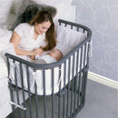 BabyBay Bedside Cosleeper, Slate Gray Finish Image 1