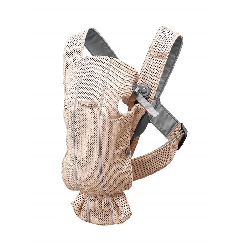 BabyBjörn - Baby Carrier Mini, 3D Mesh, Pearly Pink Image 1