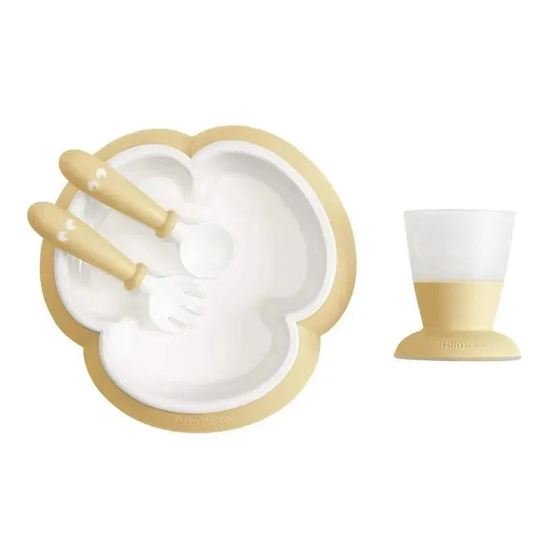 BabyBjorn - Baby Feeding Set, 4 pcs Powder Yellow Image 1