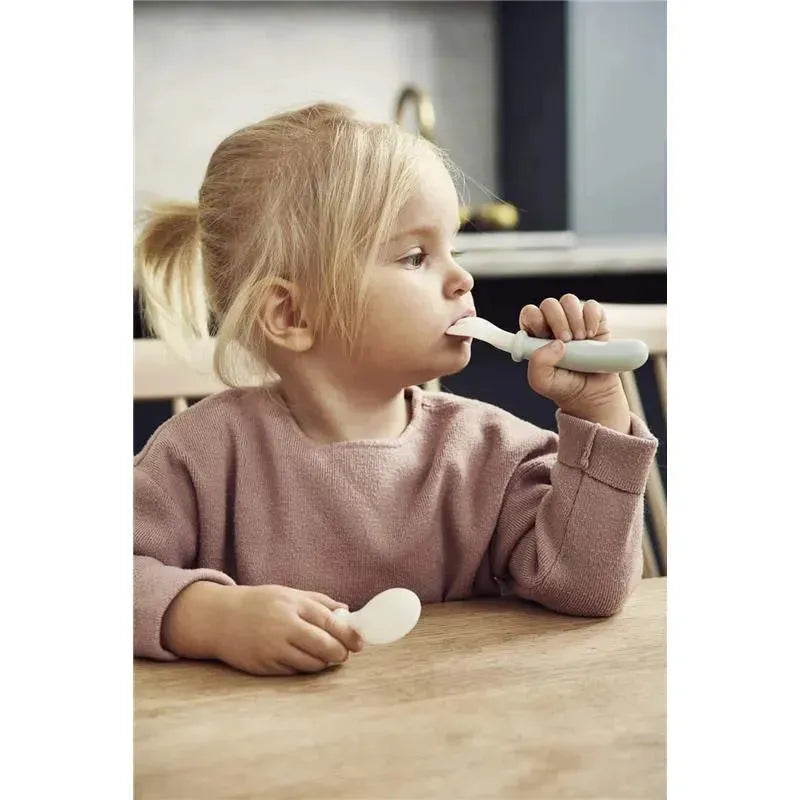BabyBjorn - Baby Spoon and Fork, 4 pcs Powder Green Image 3