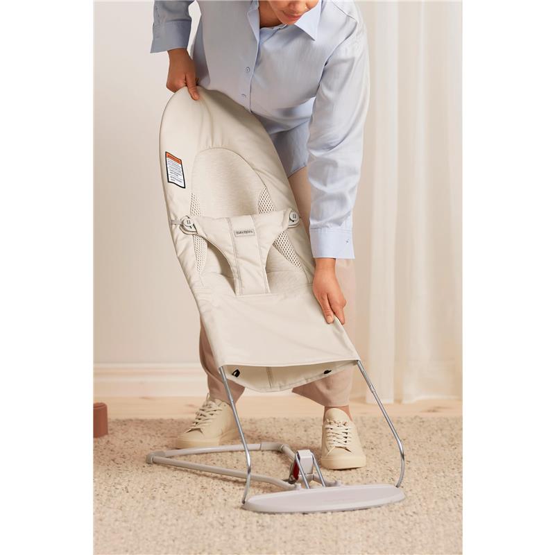 BabyBjörn - Bouncer Balance Soft, Light Beige, 2-in-1 Adjustable Baby Bouncer Seat Image 7
