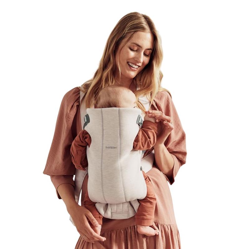 Babybjorn - Carrier Mini 3D Jersey, Light Beige Image 5