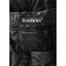 Black BabyBjörn Winter Cover for Baby Carrier, featuring a logo patch and water droplets on the surface.