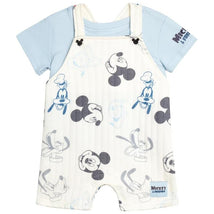 Babyfair 2Pk Disney Boy Overall & Shirt, Blue Mickey Image 1