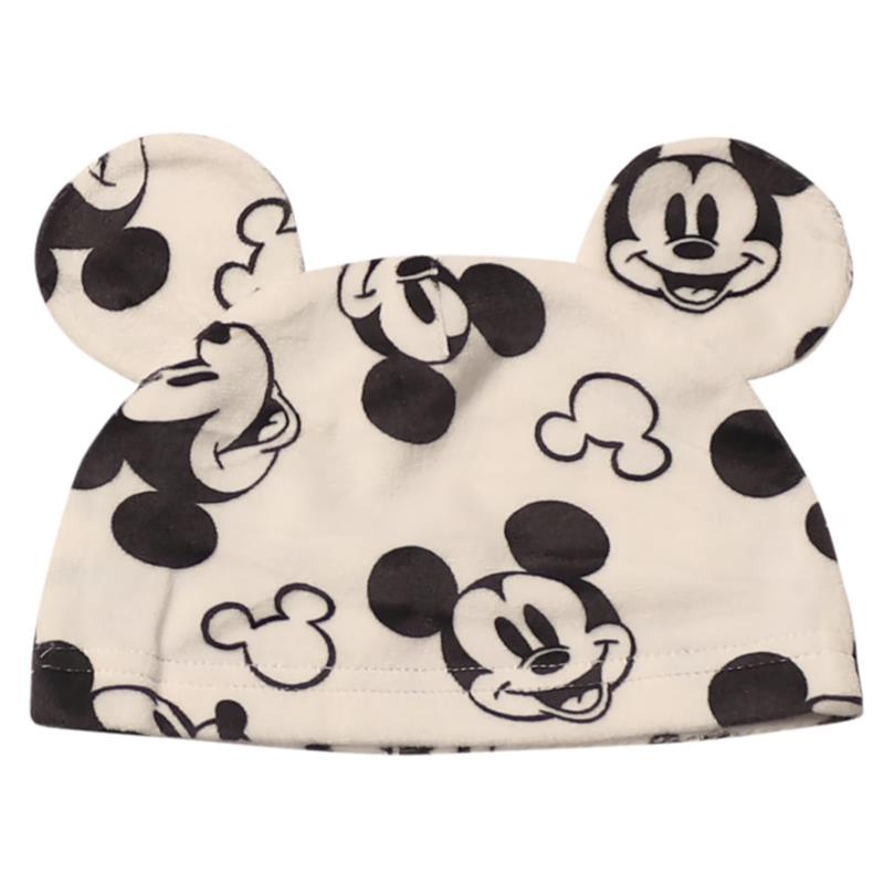 Babyfair 3Pk Disney Boy Bodysuit, Pants & Hat, Light Grey Mickey Image 2