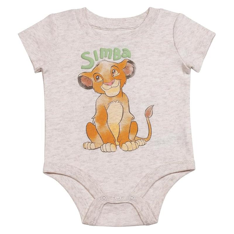 Babyfair 3Pk Disney Boy Pants, Bodysuit & Hat, Light Green Lion King Image 4