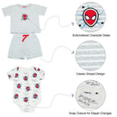 Babyfair 3Pk Disney Boy Short, Shirt & Bodysuit, Red Spider Man Image 3