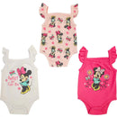 Babyfair 3Pk Disney Girl Short Sleeve Bodysuit, Minnie Image 1
