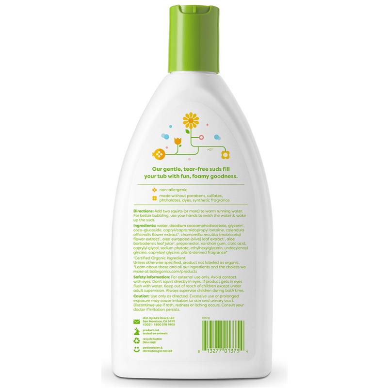 Babyganics - Bubble Bath Chamomile Verbena, 20 Oz Image 2