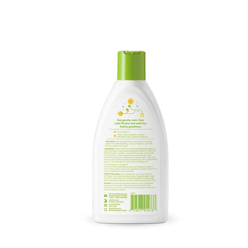 Babyganics - Bubble Bath Chamomile Verbena, 9oz Image 2