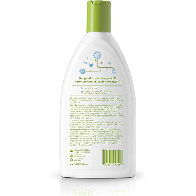 Babyganics - Bubble Bath Chamomile Verbena, 9 Oz Image 2