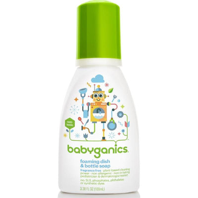 Babyganics - Foaming Dish and Bottle Soap, Fragrance Free, 3.38 Oz Image 1