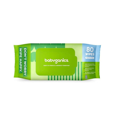 Babyganics Fragrance-Free Baby Wipes - 80 Count Image 1