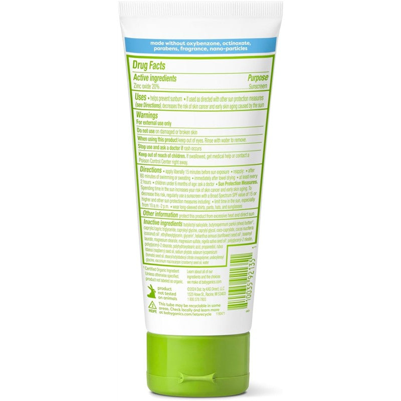 Babyganics Kids Mineral Sunscreen Lotion SPF 50 - 3 fl oz Image 2