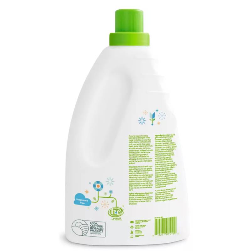 Babyganics - 3x Laundry Detergent Fragrance Free, 60 Oz Image 2