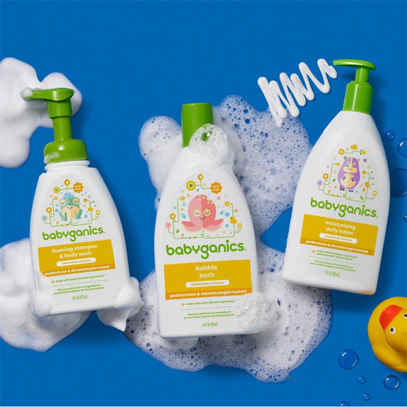 Babyganics - Foaming Shampoo & Body Wash Chamomile Verbena 16 Oz Image 5