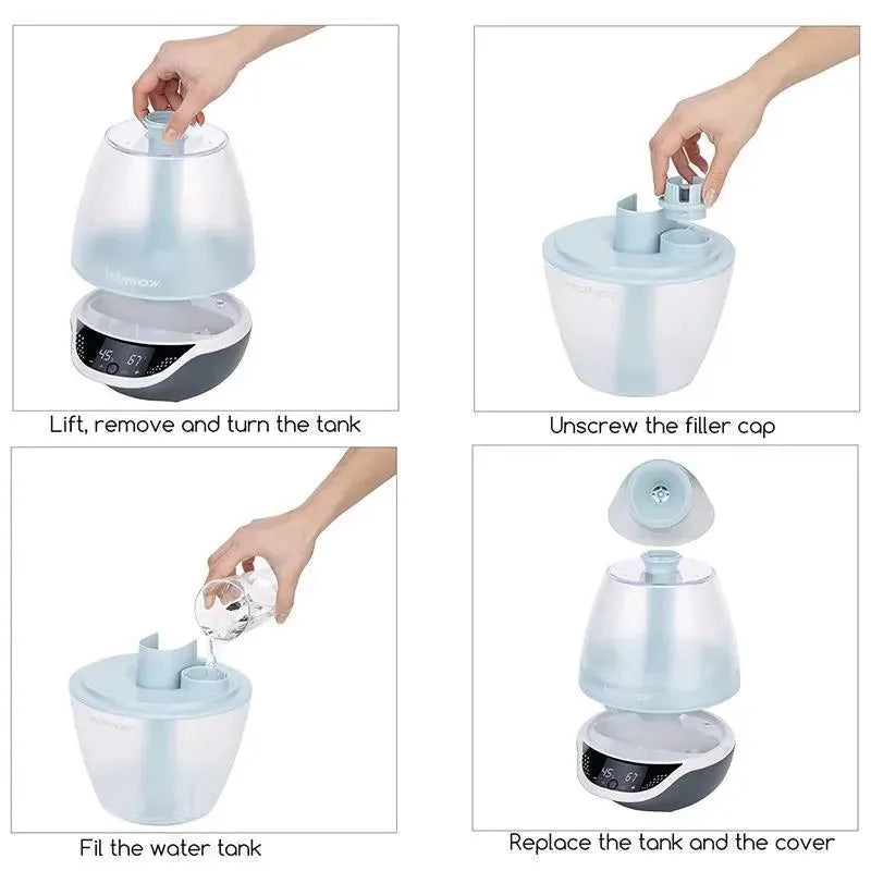 Babymoov Hygro 3-in-1 Humidifier Multicolored Night Light & Essential Oil Diffuser Image 6