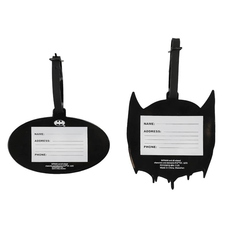 Batman Bat Signal and Mask Molded Rubber Luggage Tags (Set of 2) Image 4