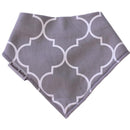 Bazzle Baby Banda Drool Bib, Lattice Grey Image 3