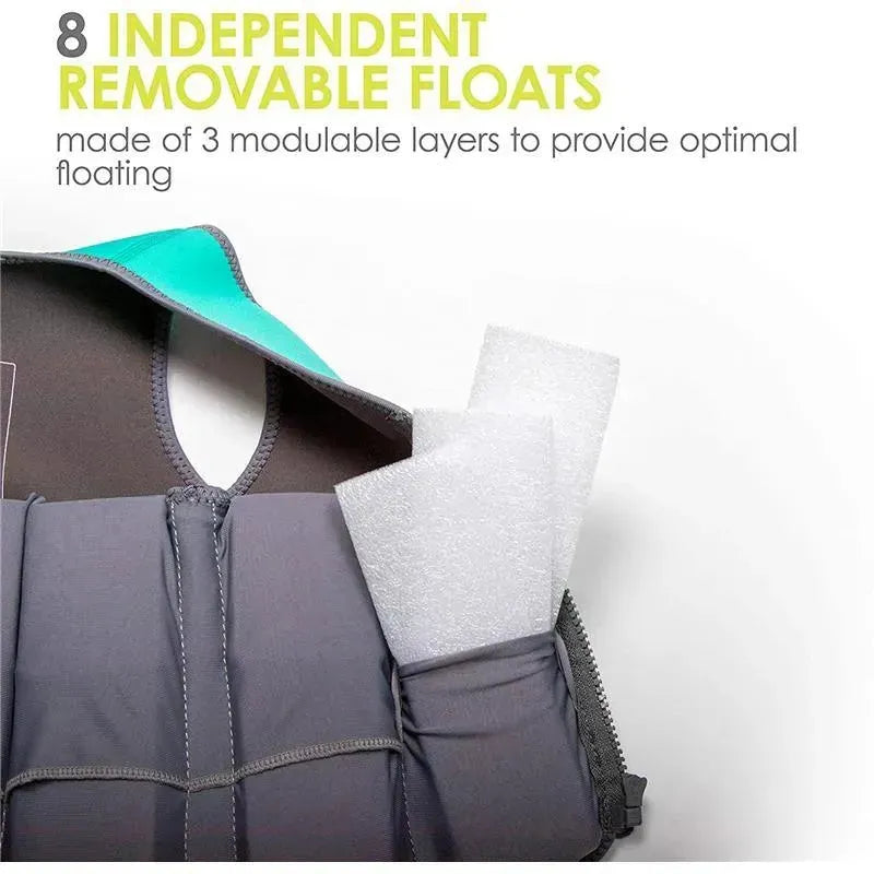 Bblüv Näj - Evolutive Neoprene Swim Vest, Aqua Image 3