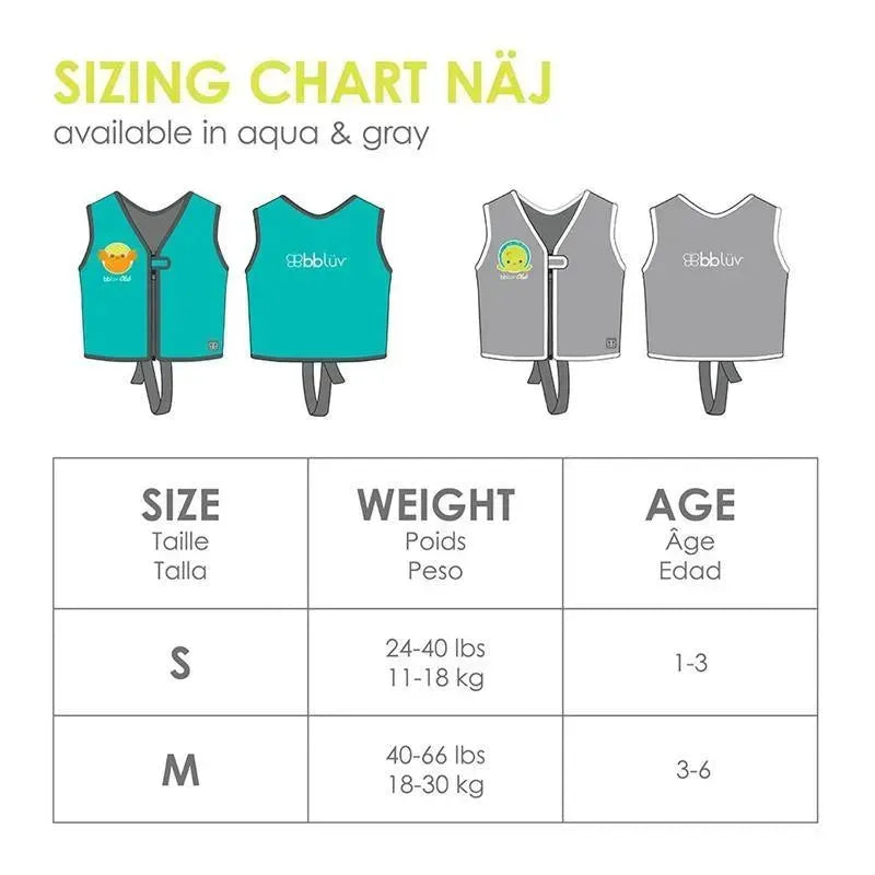 Bbluv Näj - Evolutive Swim Vest - Gray Image 6