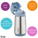 Bbox - 12 Oz Insulated Water Bottle Silicone Straw Chill Out Image 3