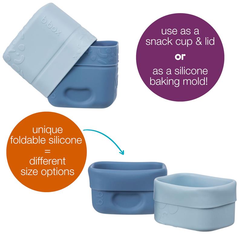Bbox - Silicone Snack Cups Ocean Image 3