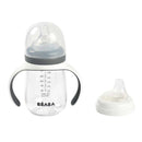 Beaba - 2-in-1 Bottle To Sippy Training Cup, Charcoal Image 3