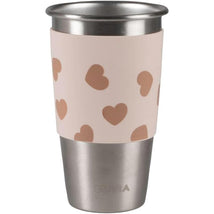 Beaba 2Pk Stainless Steel 360 Mommy & Me Cup Set, Big Love Image 2