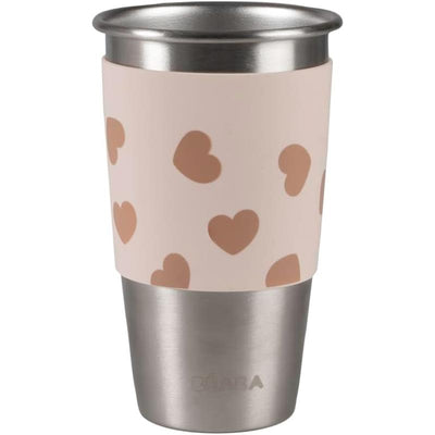 Beaba 2Pk Stainless Steel 360 Mommy & Me Cup Set, Big Love Image 2