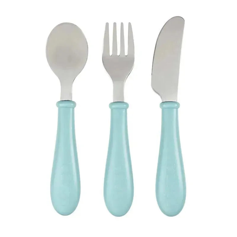 Beaba - 3Pk All Grown Up Stainless Steel Cutlery, Rain Image 1