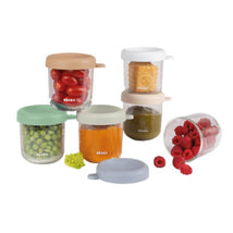 Beaba 6 Pk Glass Baby Food Jars 8 oz, Natural Image 1