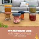 Beaba 8Oz Glass Baby Food Jars, Mineral Image 3