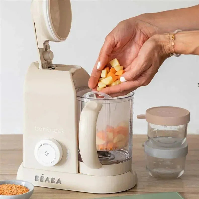  BEABA Babycook Solo - Máquina de alimentos para bebés 4 en 1,  procesador de alimentos para bebés, vaporizador de alimentos para bebés,  comida casera para bebés, haz alimentos frescos y saludables