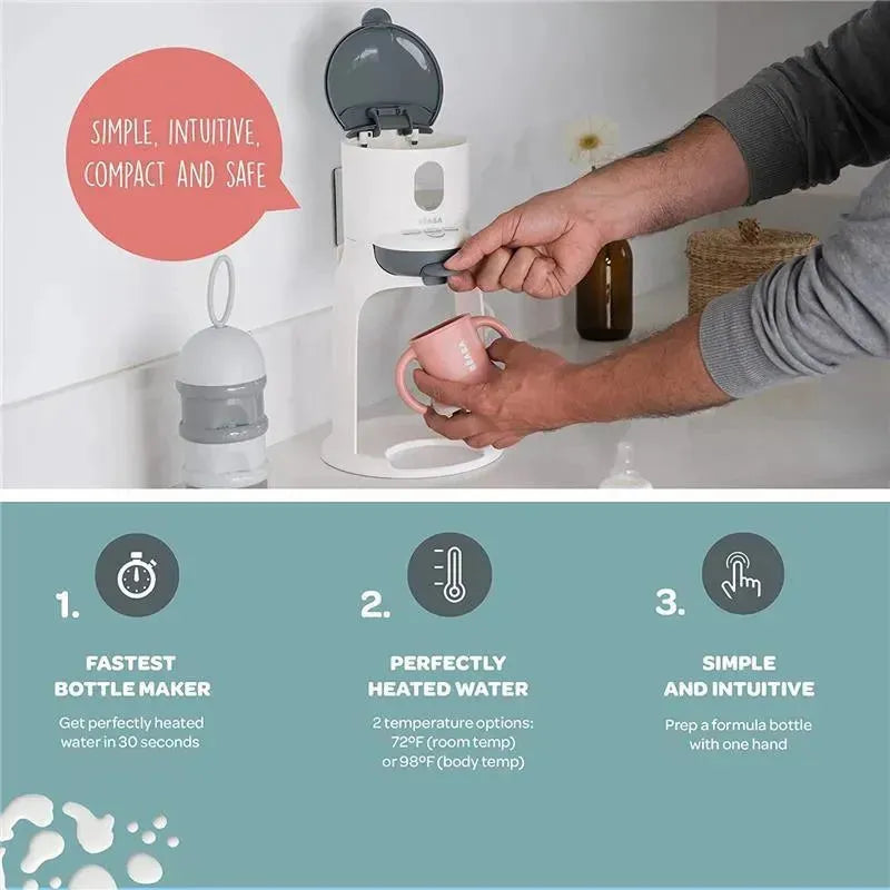 Beaba - Bib'Expresso Fast Water Warmer, Cloud Image 3
