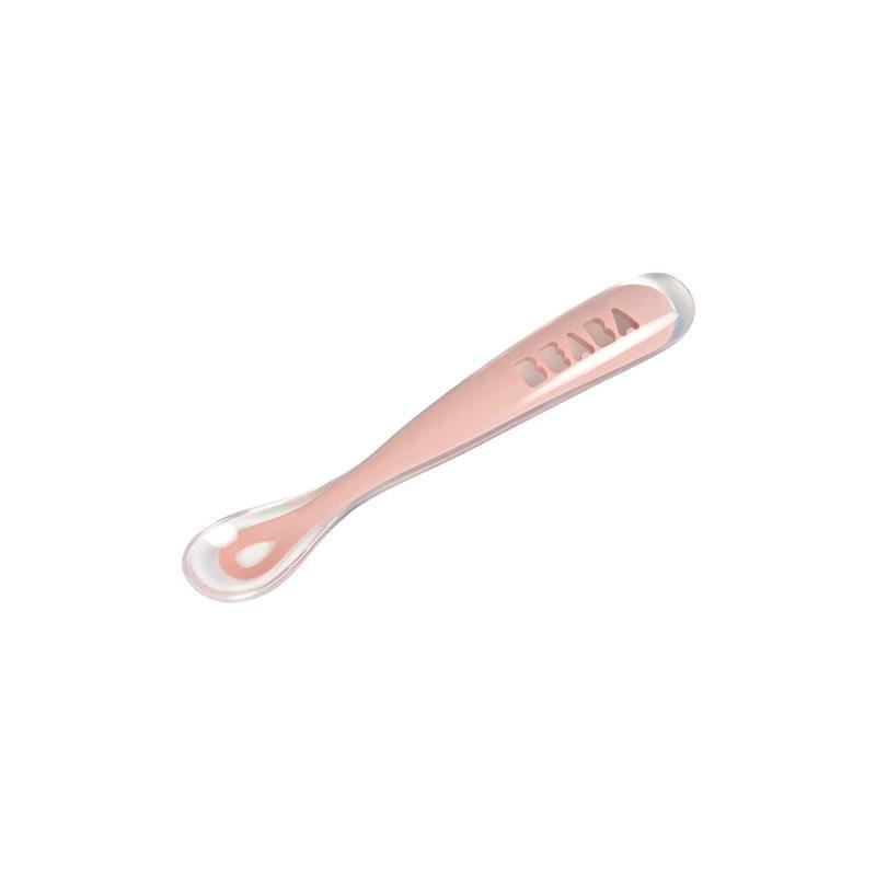 Beaba - First Foods Single Silicone Spoon, Rose Image 2
